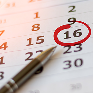 DAR Calendar of Events & Important Dates